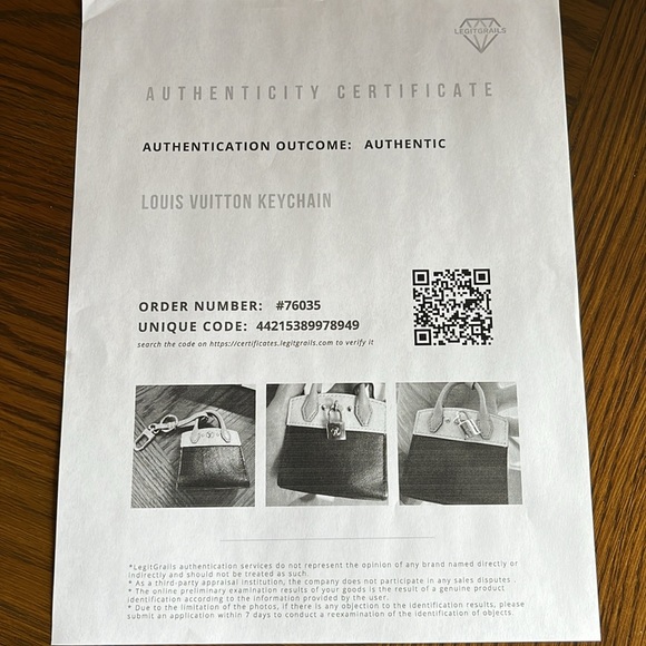 RARE LV CITY STEAMER BAG CHARM KEY HOLDER WITH COA - Picture 13 of 13